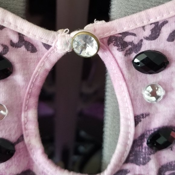 Gloria Vanderbilt Purple Hombre Embellished Top Lg - Picture 8 of 15